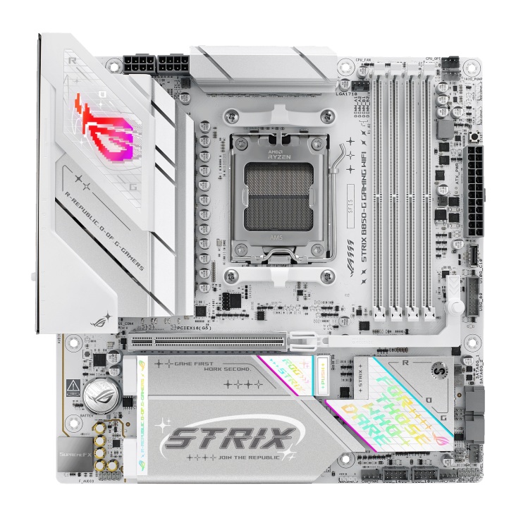 ASUS AMD ROG STRIX B850-G GAMING WIFI (AM5) Micro-ATX Motherboard, DDR5 256GB, PCIe 5.0, 4× M.2, Wi-Fi 7, 2.5GbE, Bluetooth 5.4