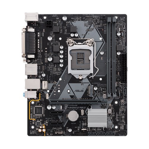 ASUS PRIME H310M-D R2.0/CSM Intel LGA-1151 mATX motherboard with LED lighting,DDR4 2666MHz, M.2 support, HDMI, SATA 6Gbps and USB 3.1 Gen1