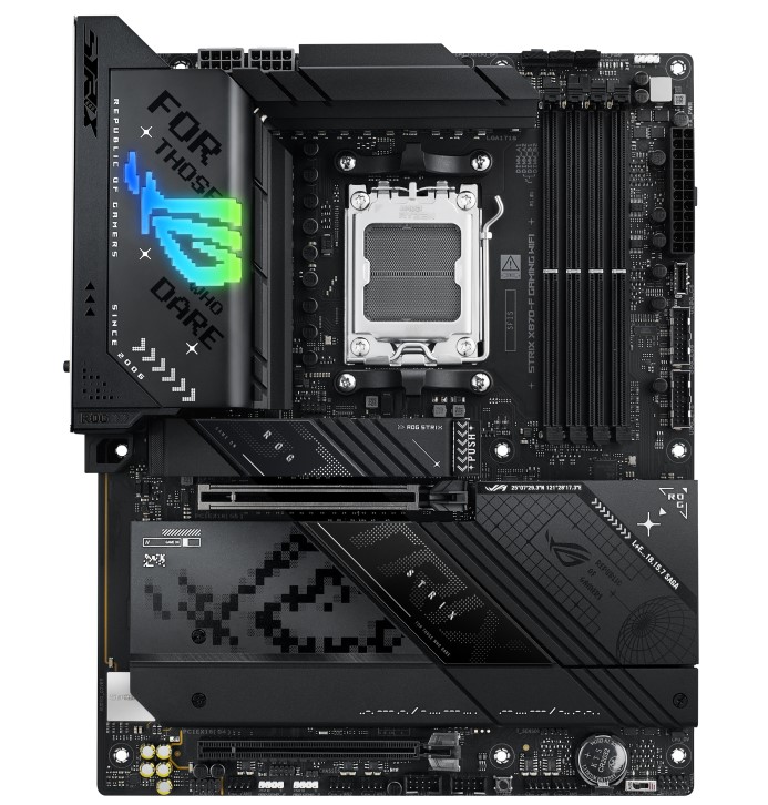 ASUS AMD ROG STRIX X870-F GAMING WIFI (AM5) ATX Motherboard, DDR5 192GB, 1x PCIe 5.0 x16 slot, 4 x M.2 slots, 2x SATA, Wi-Fi 7, 1 x HDMI, 1 x DP2