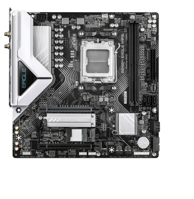 B840M EAGLE ,AMD AM5 B850, Ryzen 7000/8000/9000, 4xDDR5 256GB EXPO/XMP, PCIe 5.0 x16, 2xM.2, 4xSATA, 2.5GbE LAN, Wi-Fi 6E, HDMI, DP, USB-C/3.2
