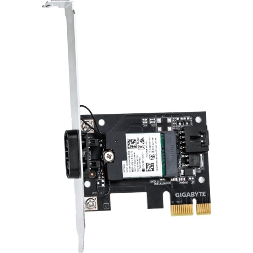 Gigabyte GC-WIFI6E MediaTek MT7902 module built-in WIFI EZ-Plug 6GHz IEEE 802.11ax compliant up to 1200Mbps BLUETOOTH 5.2 MU-MIMO TX/RX PCIe 4.0 x1