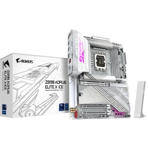 GIGABYTE Z890 AORUS ELITE X ICE MB INTEL LGA 1851 ATX MOTHERBOARD