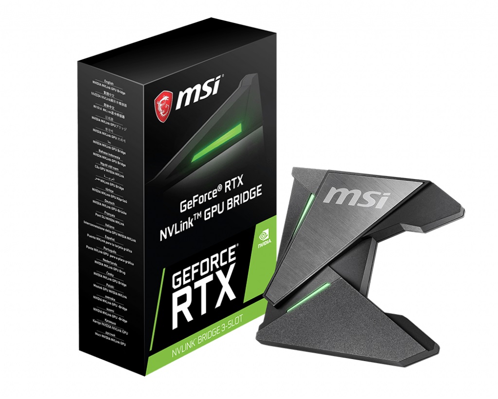 MSI 2 WAY SLI BRIDGE For RTX Series VGA cards Mystic Light RBG