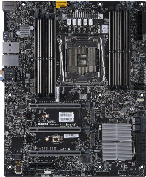 Supermicro X11SRA Server Motherboard, ATX, Intel C422, LGA 2066, W-2100/W-2200, 8x DIMM, 1x GBe Lan, 3x PCIe x16, 1x PCIe x4, 2x M.2, OEM BOX