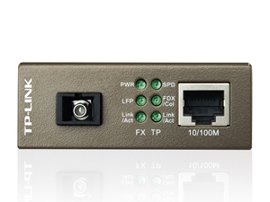 TP-Link MC112CS Media Converter SC WDM Monomodo Simplex 10/100Mbps RJ45 to 100M single-mode SC fiber Tx:1310nm Rx:1550nm up to 20km (LS)