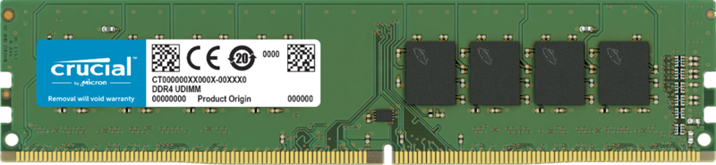 Micron (Crucial)-P Crucial 8GB (1x8GB) DDR4 UDIMM 3200MHz CL22 1.2V Ranked Desktop PC Memory RAM CT8G4DFRA32A-P