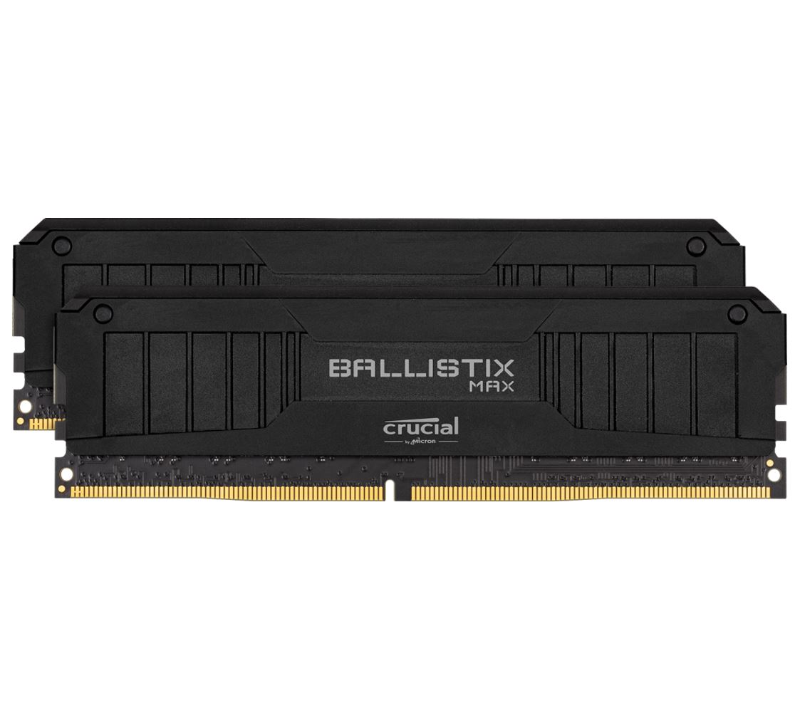 Crucial Ballistix MAX 32GB (2x16GB) DDR4 UDIMM 4000MHz CL18 Black Aluminum Heat Spreader Intel XMP2.0 AMD Ryzen Desktop PC Gaming Memory
