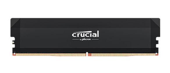 Micron (Crucial) Crucial Pro 16GB (1x16GB) DDR5 UDIMM 6400MHz CL32 Black Heat Spreader Support Intel XMP AMD Ryzen Desktop PC Gaming Memory Tray CP16G64C32U5BT