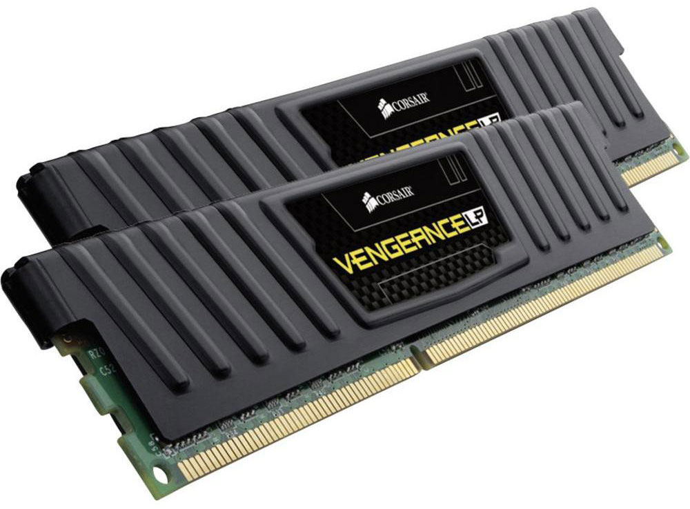 Corsair Vengeance Low Profile 16GB (2x8GB) DDR3 UDIMM 1600MHz C10 Desktop Gaming Memory Black