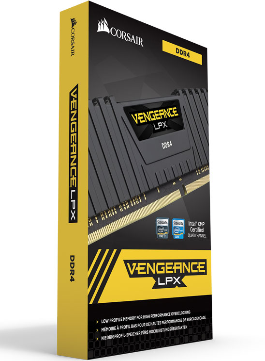 Corsair Vengeance LPX 32GB (2x16GB) DDR4 2400MHz C16 Desktop Gaming Memory Black AMD Ryzen