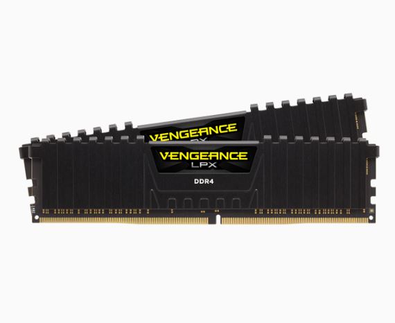 Corsair Vengeance LPX 32GB (2x16GB) DDR4, 3200MHz 32GB 2 x 288 DIMM, Unbuffered, 16-18-18-36, Vengeance LPX Black Heat spreader, 1.35V, Supports AMD