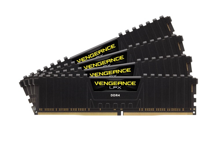 Corsair Vengeance LPX 64GB (4x16GB) DDR4 2400MHz C14 C14 14-16-16-31 1.2V XMP 2.0 Black Desktop Gaming Memory