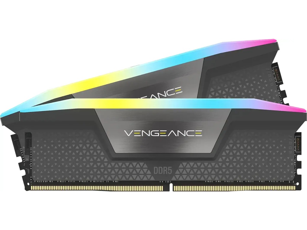 Corsair CMH64GX5M2D6000Z40 Computer system Vengeance RGB 64GB (2 x 32GB) 288-Pin PC RAM DDR5 6000 (PC5 48000) Desktop Memory