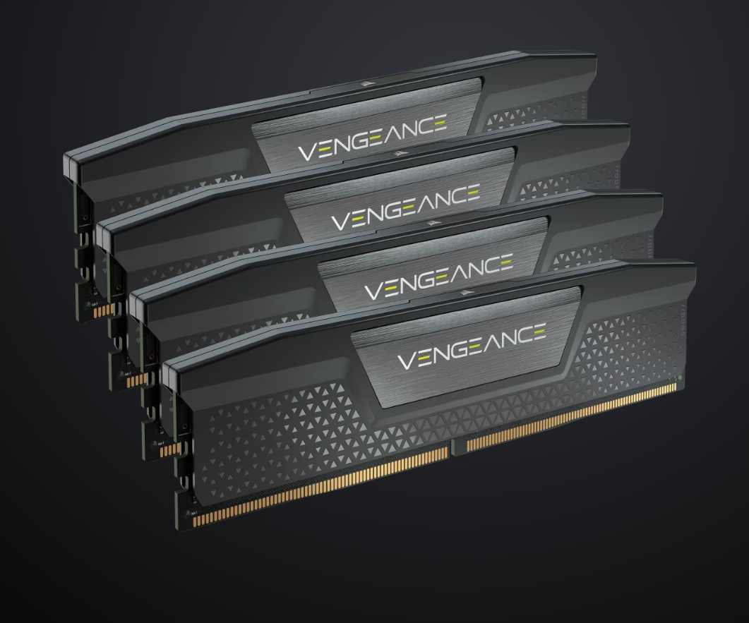 Corsair CMK192GX5M4B5200C38 Computer system Vengeance RGB 192GB (4x48GB) DDR5 DRAM 5200MT/s CL38 Memory Kit — Black optimized for Intel® motherboards