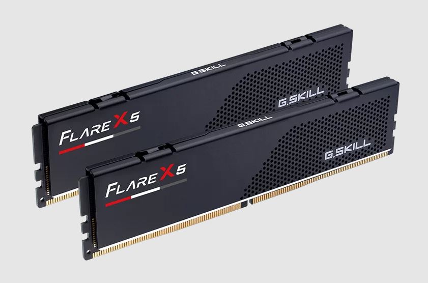 G.SKILL Computer system F5-6000J3636F32GX2-FX5 64GB (2 x 32GB)/ DDR5 6000 MT/s/ Timings 36-36-36-96/ Voltage 1.35 V/ Flare X5 / EXPO/XMP 3.0