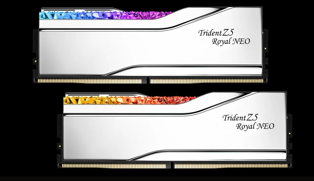 G.SKILL F5-6000J2836F24GX2-TR5NS 48GB (2 x 24GB)/ DDR5 6000 MT/s/ Timings 26-36-36-96/ Voltage 1.35V/ TZ5 Royal Neo S EXPO