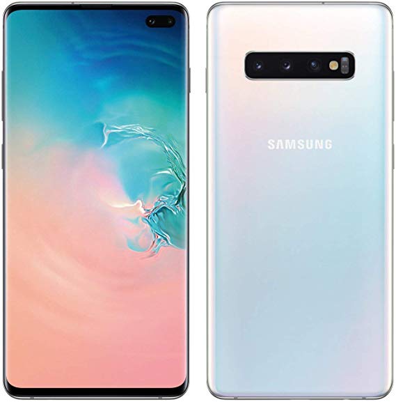 Samsung Galaxy S10+ 128Gb White- 6.4' HD+ Screen Size, Octa Core Processor, 8GB RAM, 128GB Memory exp to 512 Via MicroSD, Tri Camera, 4100 mAh Battery