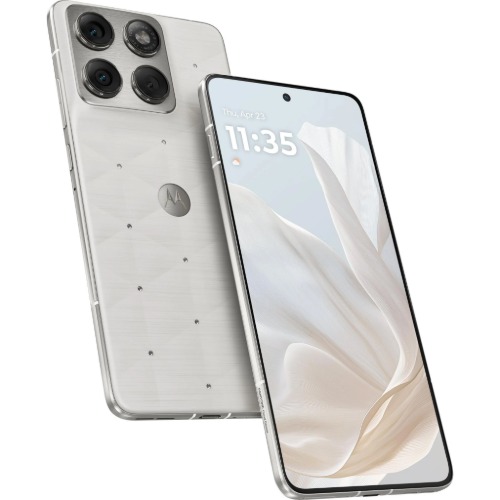 Motorola Moto Edge 70 5G 512GB - Cloud Dancer Swarovski*AU STOCK*, 6.67', AMOLED, 120Hz, 8GB/256GB, 50MP/50MP, Single+ eSIM, 4800mAh, 2 Years Warranty