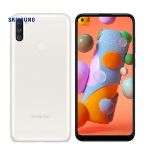 Samsung Galaxy A11 32GB WHITE (Unlocked) - 6.4' Screen Size, Octa Core Processor, Tri Camera, 32GB Inbuilt Memory exp to 512GB Via MicroSD Card