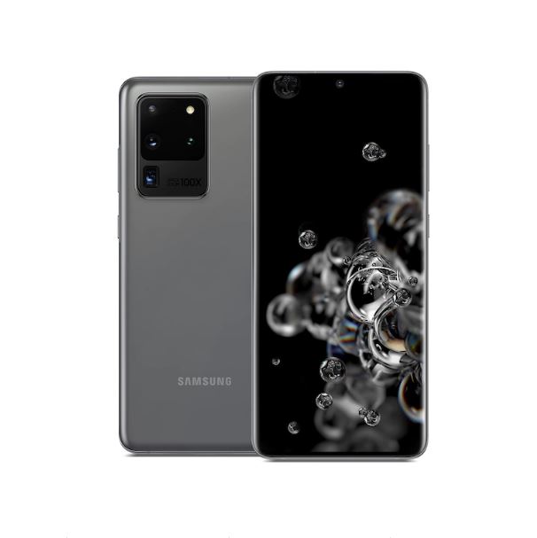 Samsung Galaxy S20 Ultra 5G 128GB Cosmic Grey - 6.9' HD+ Screen, Octa Core Processor, 12GB RAM, 128GB Memory exp to 1TB Via MicroSD, Quad Camera