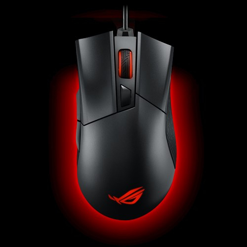 ASUS ROG Gladius II P502  Gaming Mouse FPS easy-swap switch socket Aura Sync RGB lighting and DPI target thumb button