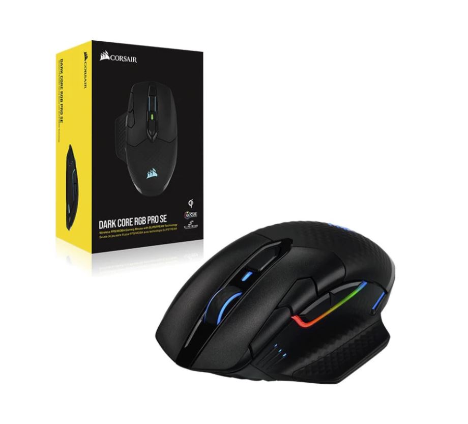 buy Corsair DARK CORE RGB SE PRO Gaming Mouse - Black, Wire, Wireless Qi Charging, online from our Melbourne shop