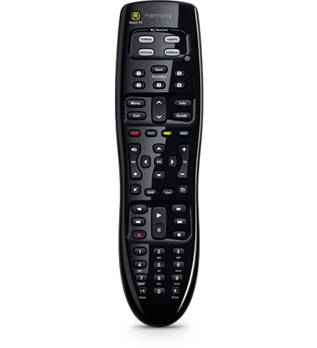 Logitech Harmony 350 Remote Universal Remote Control Most compatible One-touch entertainment 5 channel presets