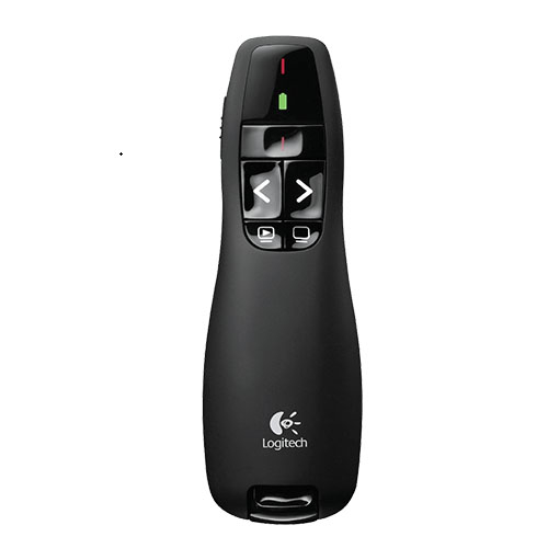 Logitech 910-001361 Power accessory R400 Wireless Presenter, 15m Range, Red laser pointer Battery indicator Plug-and-play wireless receiver (LS)