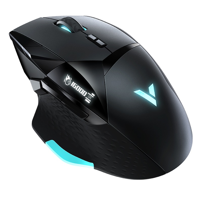 RAPOO VT900 IR Optical Gaming Mouse - 7 Levels Adjustable with up to 16000DPI,  RGB Lighting, Customizable OLED Display, 10 Programmable Buttons