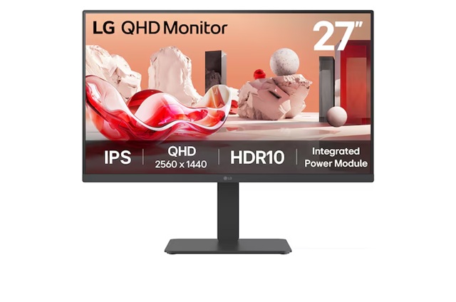 LG 27' 27U710B-B, IPS QHD 2560x1440, HDR10, 75Hz, 5ms, sRGB 99%, HDMI x2, DP 1.4, 5Wx2 speakers 27U710B-B.AAU