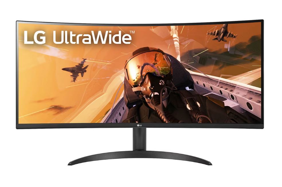 LG 34' QHD 21:9 Curved UltraWide™ (3440 x 1440) VA Monitor -160Hz Refresh Rate -HDR10 with sRGB 99% Business and Office Monitor