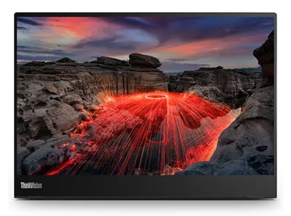 Lenovo Commercial display ThinkVision M14-2 14' IPS 2240x1400 Mobile 60Hz 6ms Tilt Lift Pivot Height Adjustable View Angle VESA USB-C DP1.2 Black 3YR WTY Black 63FDUAR6AU