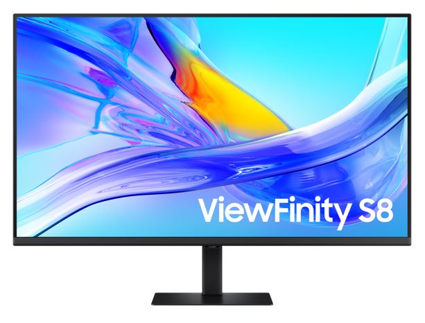 Samsung 37' ViewFinity S8 UHD 4K 3840x2160 HDR10 16:9 60Hz 5ms 350 cd/㎡ VA DP HDMI USB-C HUB LAN HAS Tilt Swivel VESA Gaming Monitor Black 3YR