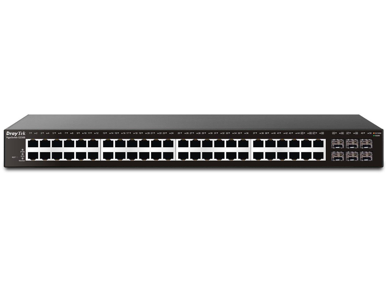 (Special) Draytek VigorSG2500 44-port L2 Switch 4 Combo Gigabit SFP/RJ-45 ports, 2SFP Slot, 802.1q tag-based VLAN, QoS, IPv4/IPv6 management