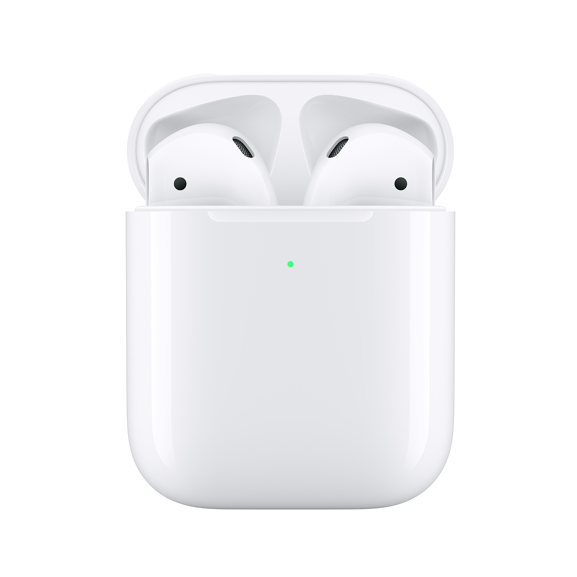 Apple AirPods with Wireless Charging Case -  Automatically on, automatically connected, Dual beamforming microphones