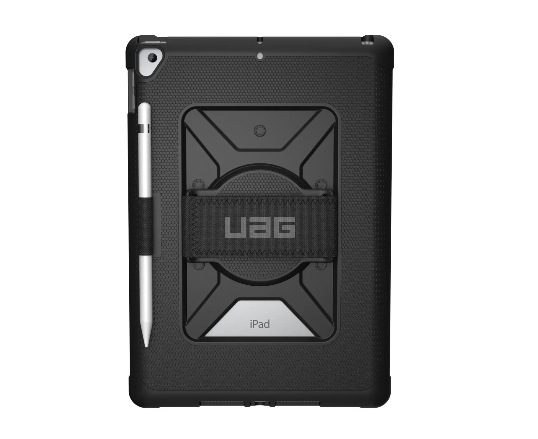 UAG Metropolis Apple iPad (10.2') (9th/8th/7th Gen) with Handstrap Rugged Case - Black (12191LB14040), DROP+ Military Standard, 1 Year Warranty