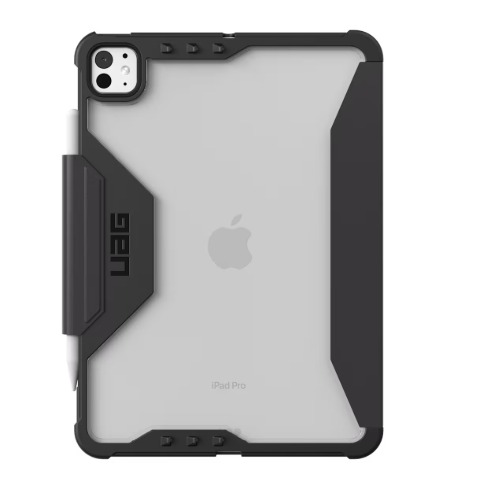 UAG Plyo LT Apple iPad Pro (11') (5th Gen) Folio Case - Ice/Black (124499114043), Precise-fit, Built-in kickstand, Pencil Holder, 10 Years Warranty