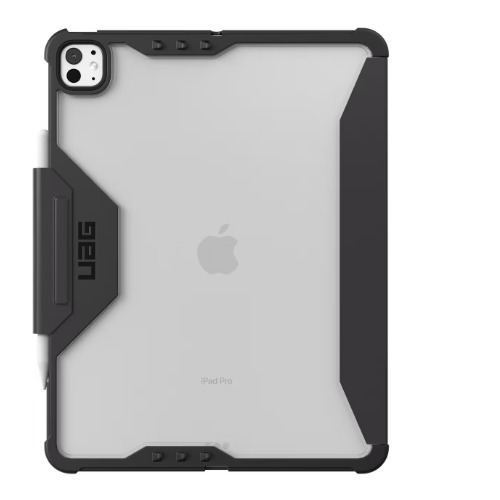 UAG Plyo LT Apple iPad Pro (13') (7th Gen) Folio Case - Ice/Black (124500114043), Precise-fit, Built-in kickstand, Pencil Holder, 10 Years Warranty