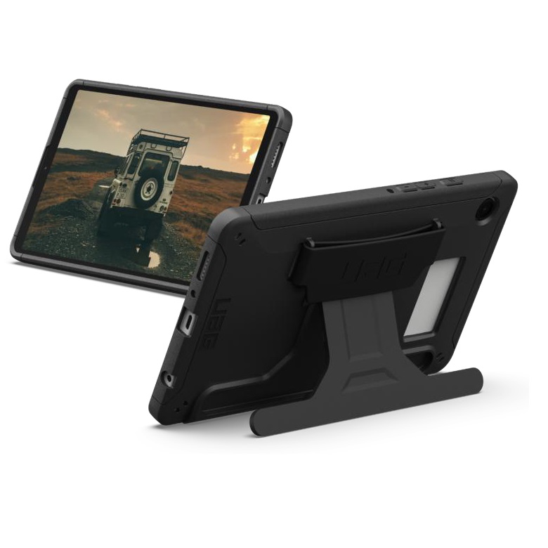 UAG MPA-224462114040 Tablet Scout Samsung Galaxy Tab A11+/ Tab A9+ (11') with Kickstand & Handstrap Rugged Case - Black (224462114040), 10 Years Warranty