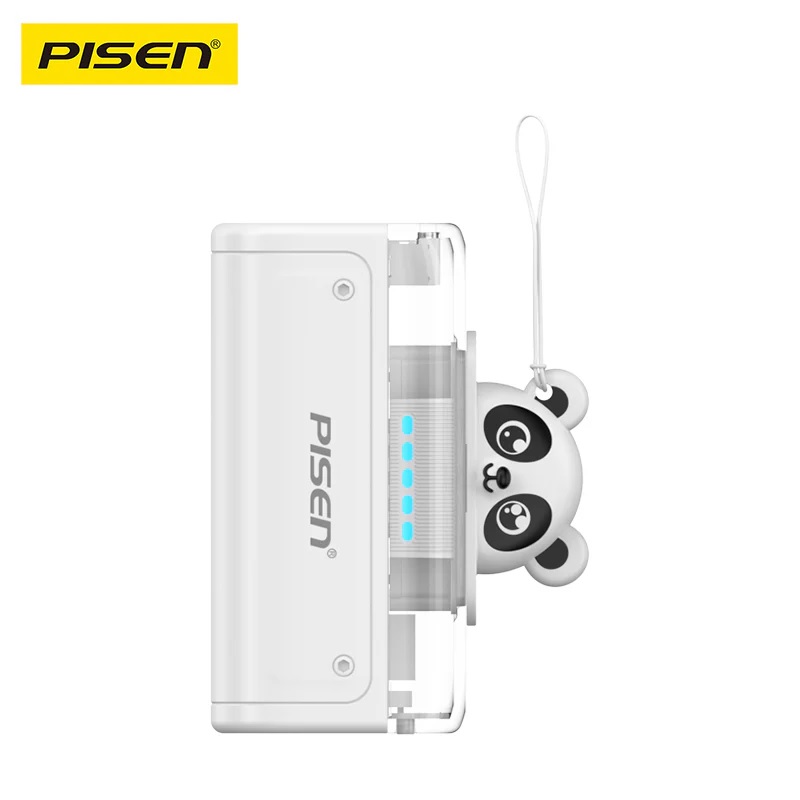 Pisen Power Tiny 22.5W  CCC-Certified 5K (5000mAh) Mini Power Bank - USB-A + USB-C Port, 2-in-1 Design, Built-in Stand, Foldable Plug, Portable