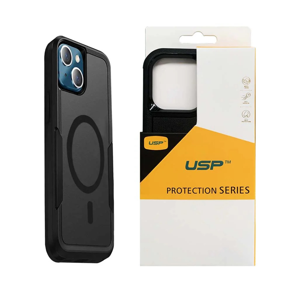USP MPA-6976552041904 Computer system Rugged Apple iPhone 16 (6.1') Armor Case Black - Military-Grade, Multi layers, No-Slip, Sleek, Ultimate Protection, 5 Years Warranty