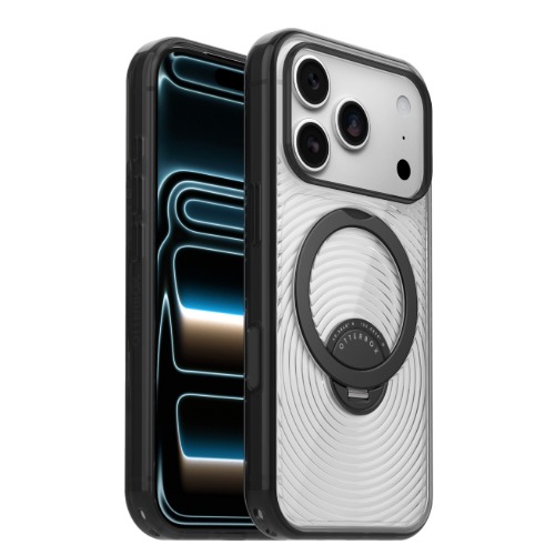 Otterbox Business Phone Symmetry Stand MagSafe Apple iPhone 18 Pro Max / iPhone 17 Pro Max (6.9') Case (Clear/Black) - (77-001221), Camera Control,7 Years Warranty