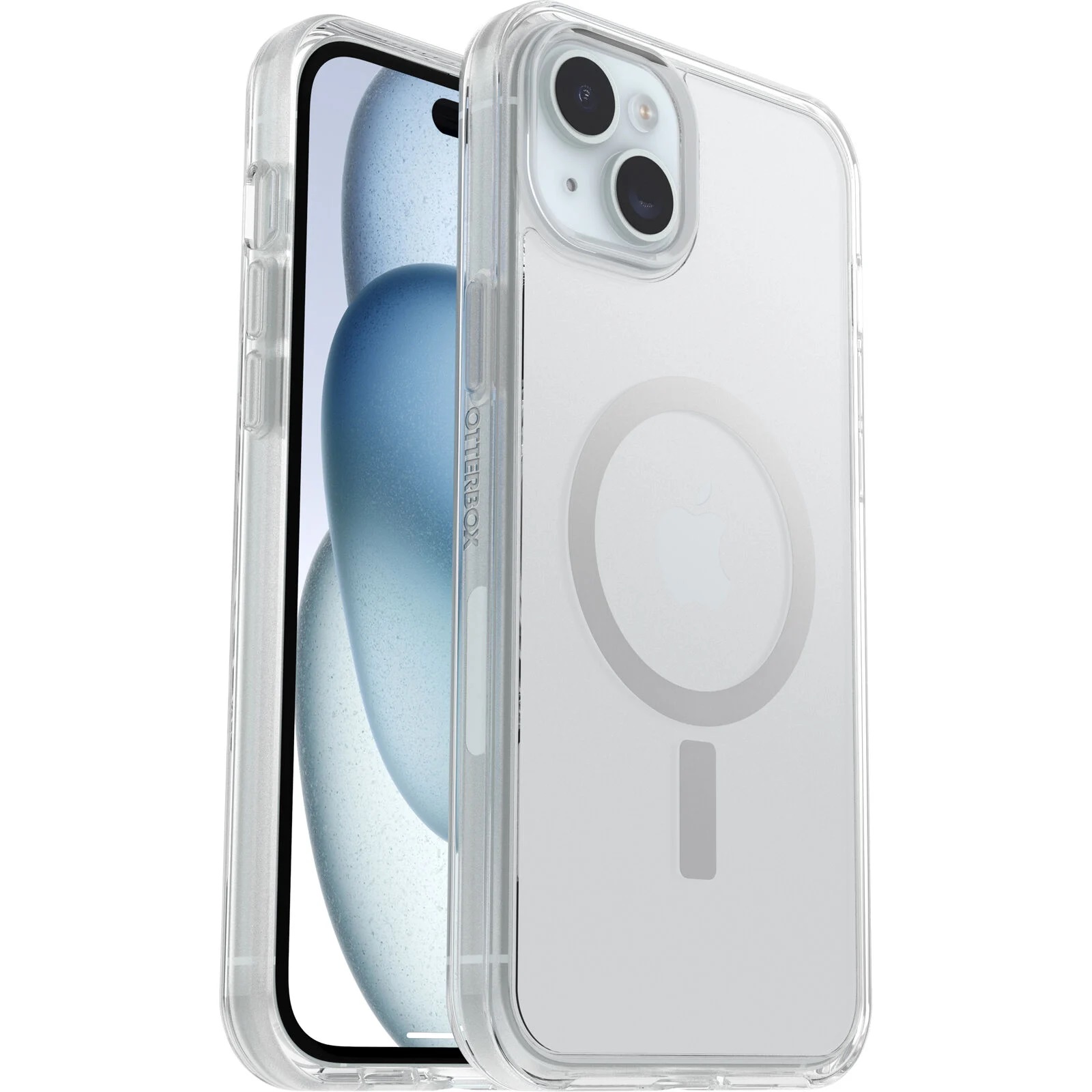 OtterBox Symmetry+ MagSafe Apple iPhone 15 Plus/ iPhone 14 Plus (6.7')Case Clear-(77-93053),Antimicrobial,DROP+ 3X Military Standard, 7 Years Warranty