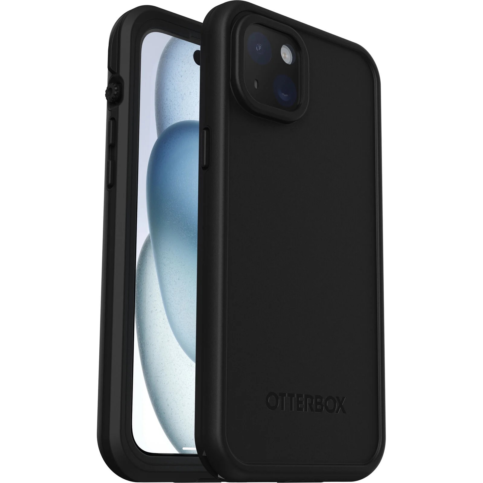 OtterBox Fre MagSafe Apple iPhone 15 Plus (6.7') Case - Black(77-95536), DROP+ 5X Military Standard, 2M WaterProof, Port Covers, 7 Years Warranty
