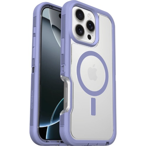 OtterBox Defender XT Clear MagSafe Apple iPhone 16 Pro Max Lavender Haze - (77-96130), DROP+ 7X Military Standard, 7 Years Warranty