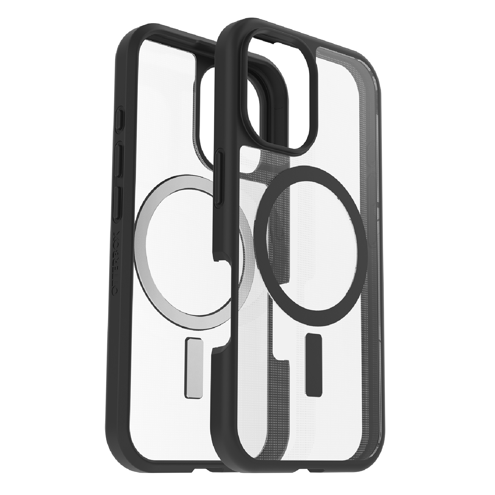 OtterBox React MagSafe Apple iPhone 16 (6.1') Case Clear/Black - (77-96243),DROP+ Military Standard,Hard Case with Soft Grip Edges,7 Years Warranty