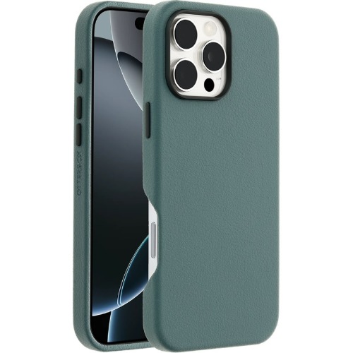 OtterBox Symmetry Cactus Leather Apple iPhone 16 Pro Max Case Juniper Sprig - (77-96325), DROP+ 3X Military Standard,7 Years Warranty