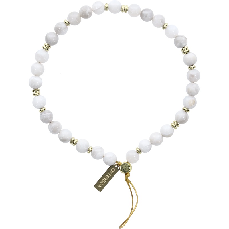 OtterBox Beaded Wristlet Strap Alpine Frost White - (77-96850), Boost Personality, Compatible With Cases Have Built-in Anchor Point, 2 Years Warranty