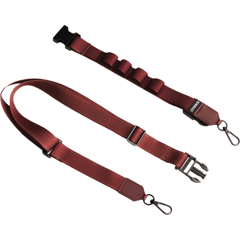 OtterBox 2-in-1 Crossbody Strap Brick Red - (77-96876), Adjustable Strap, Compatible With Cases Have Built-in Anchor Point, 2 Years Warranty