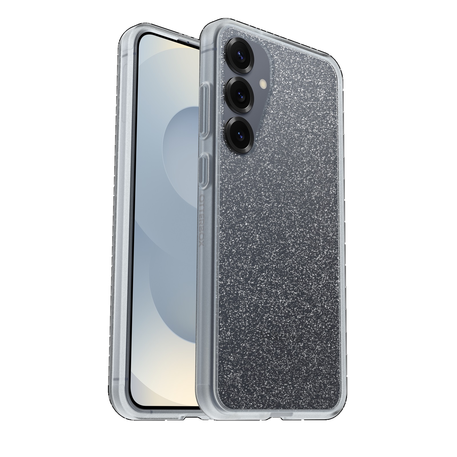 OtterBox React Samsung Galaxy S25 5G (6.2') Case Stardust (Clear Glitter) - (77-97380), DROP+ Military Standard, Hard Case,7 Years Warranty